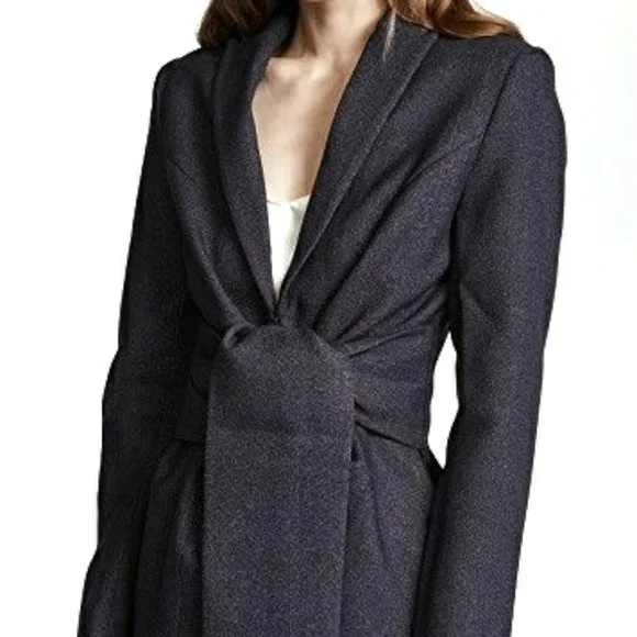 Acler Miller Wrap Belted Blazer Tweed New Women's Jacket Size 8